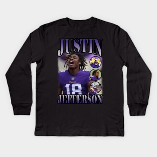 BOOTLEG JUSTIN JEFFERSON Kids Long Sleeve T-Shirt